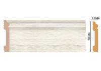 Плинтус напольный из дюрополимера Decomaster D005-70ДМ (79*13*2400мм)